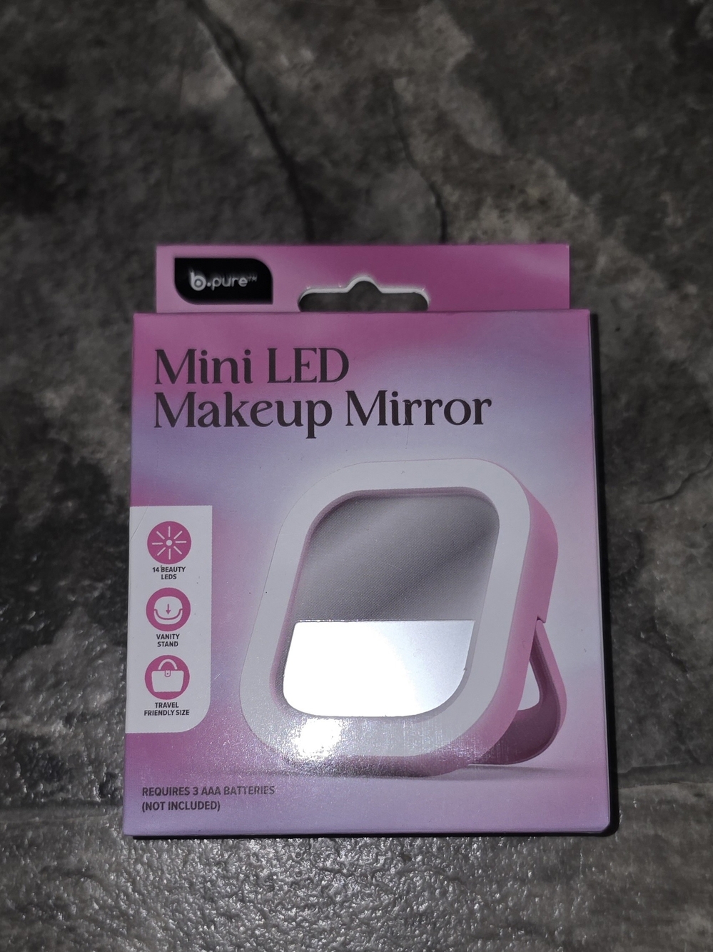 Pink Mini LED Makeup Mirror BNIB